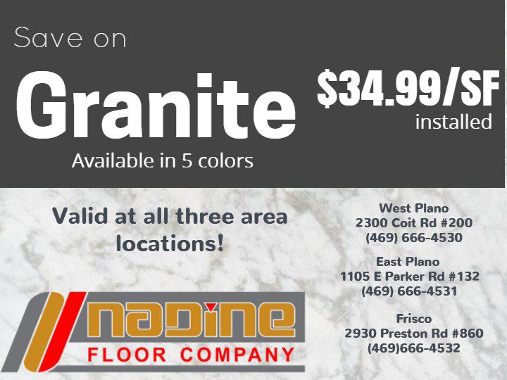 Granite countertop promotional offer