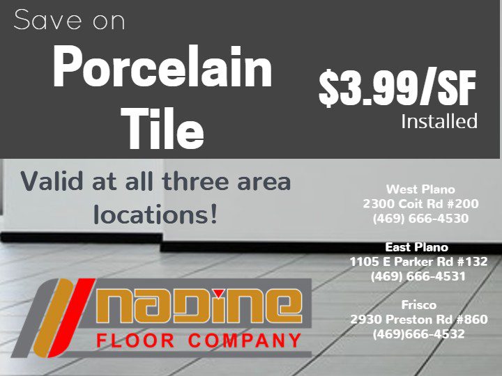 Porcelain Tile Flooring Specials Plano, TX