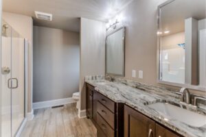  Bathroom Quartz countertop | Nadine Floor Company