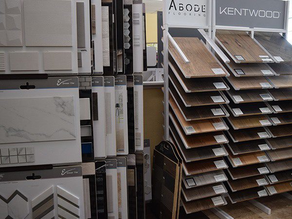 Abode & Kentwood Hardwood Collection Samples Display In The Store