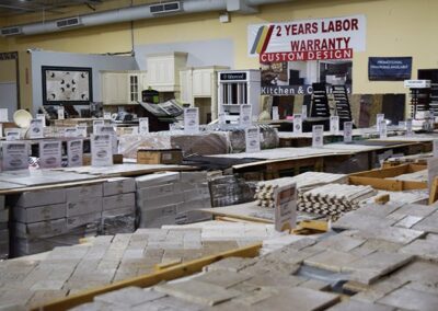 Assorted Kitchen Tiles Collection On Display Section In The Store
