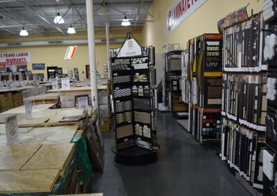 Ceramic Tile & Stone Display Section In The Store
