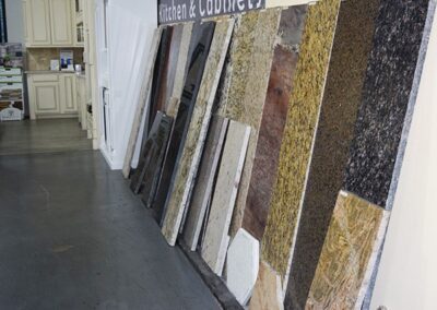 Kitchen & Cabinets Granite Display In The Store
