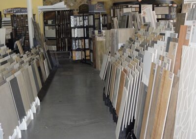 Neutral Tone Tiles Design Display In The Store