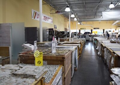 Varieties of Stone Tile Designs In The Store