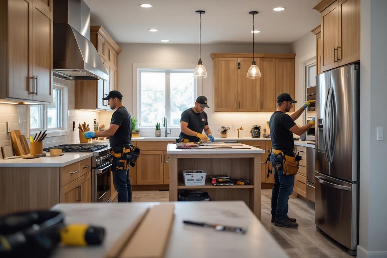 three home remodeling contractors