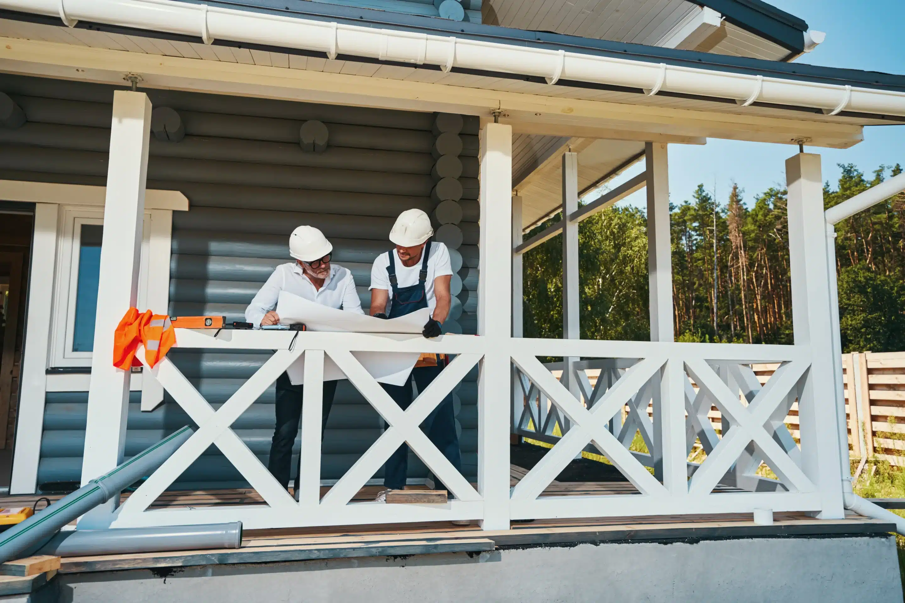 two home remodeling contractors had a discussion for home planning