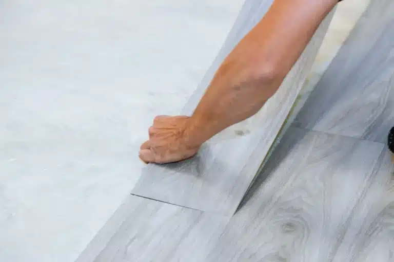 Luxury vinyl plank on concrete slab Plano TX