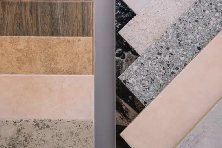 Porcelain and stone-look tile mudroom flooring Plano TX